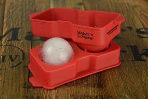 Makers Mark branded ice ball tray