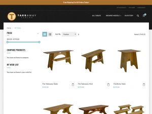 Takeaway Tables Ecommerce